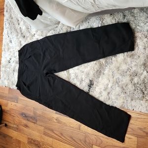 Black work dress pants with side zipper size small nwot